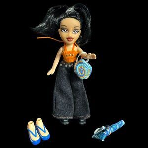 Lil' Bratz Jade Doll Real Mix N Match Fashions 2002 Bratzpack INCOMPLETE